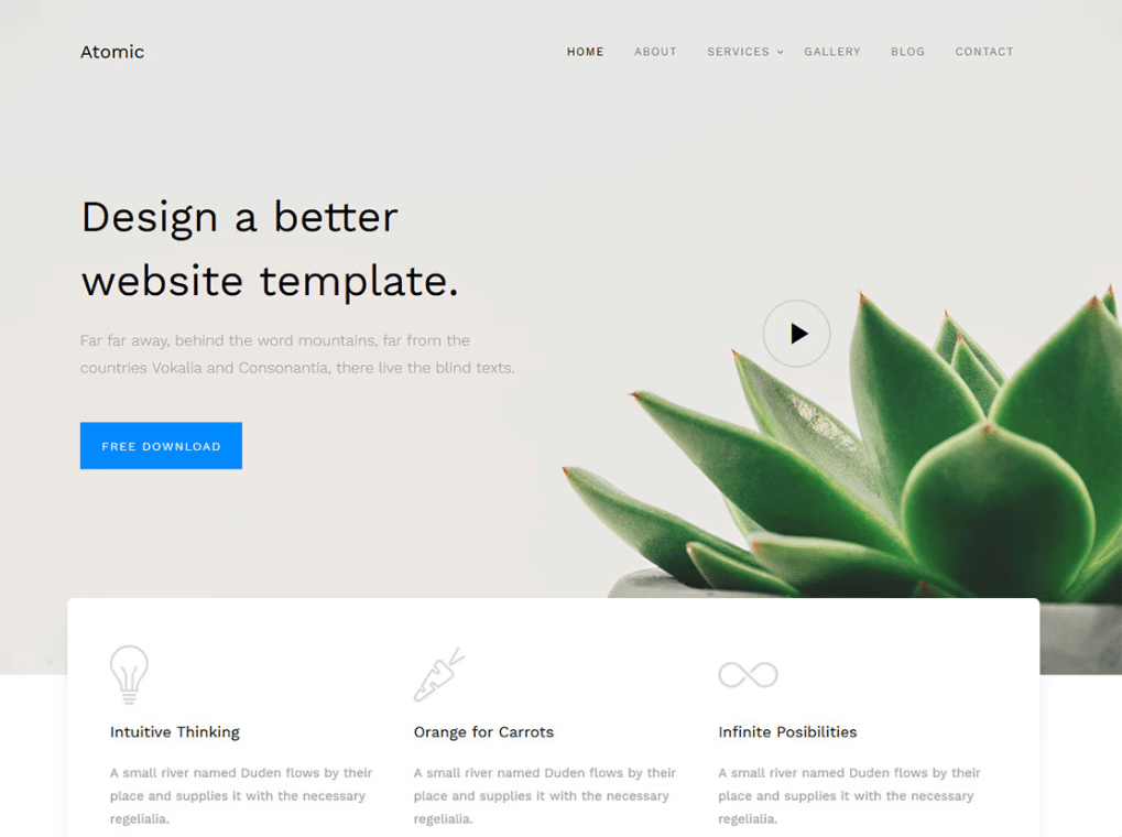 Website sample