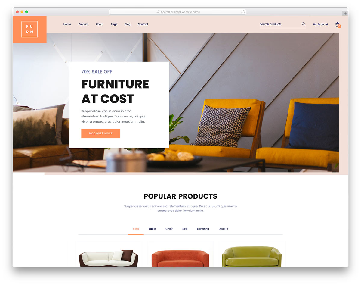 Website sample