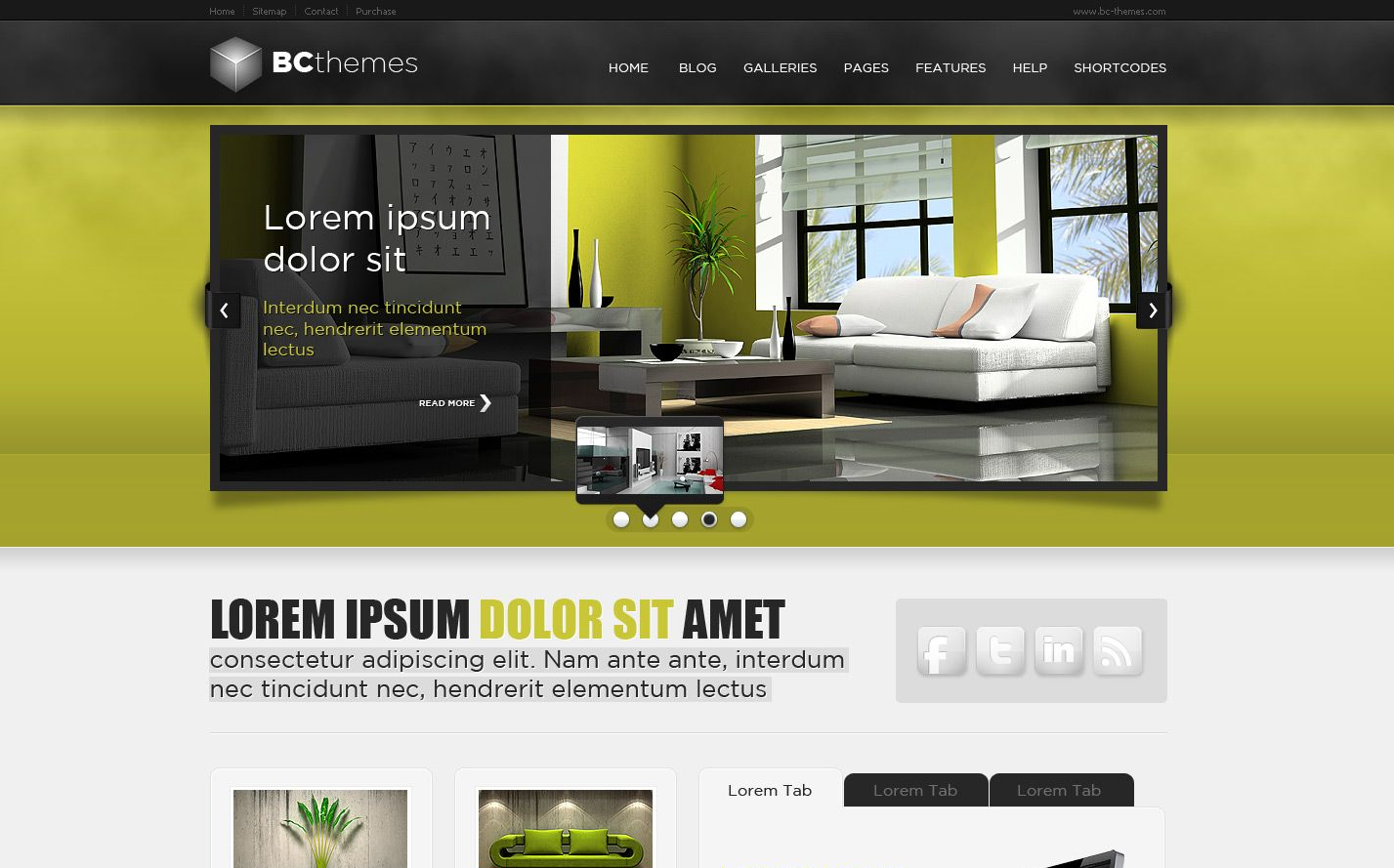 Website sample