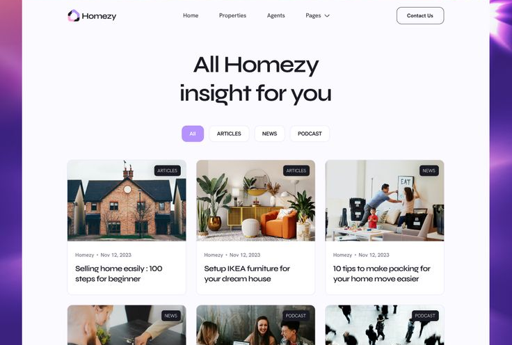 Website sample